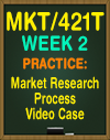 MKT/421T WEEK 2 Practice: Market Research Process Video Case